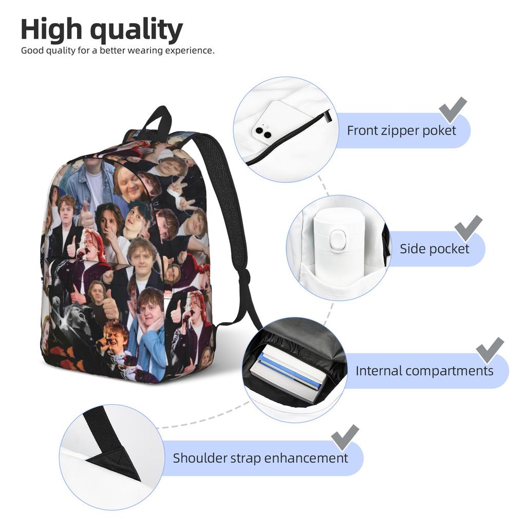 Lewis Capaldi Tour 2026 Backpack for Men Women Teenage High School Business Daypack College Canvas Bags Gift