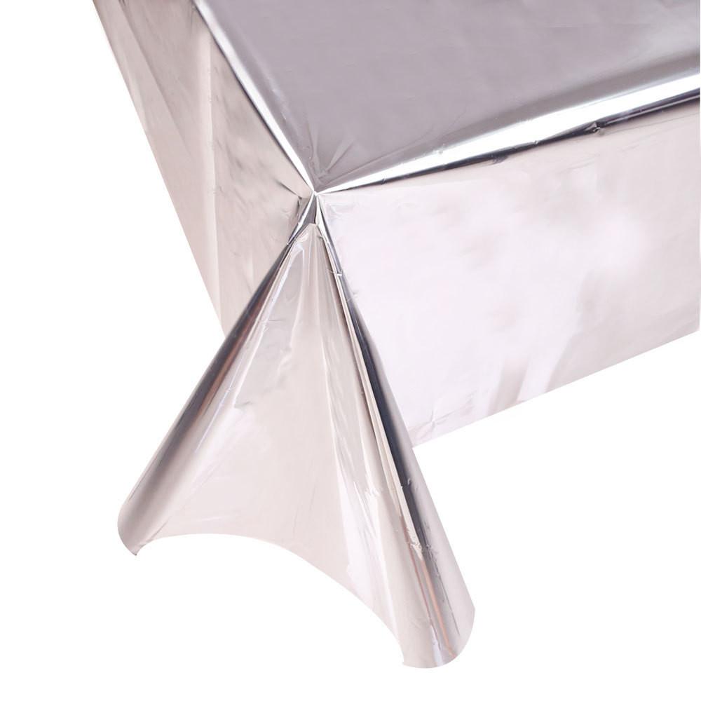 Premium Silver Disposable And Gold Tablecloth Perfect For Holiday Gatherings And Events