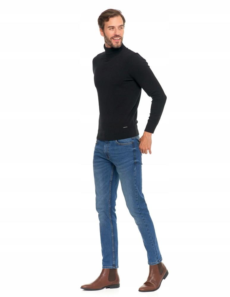 Men's Sweater Elegant Classic Turtleneck Fashionable Long Sleeve MORAJ S black