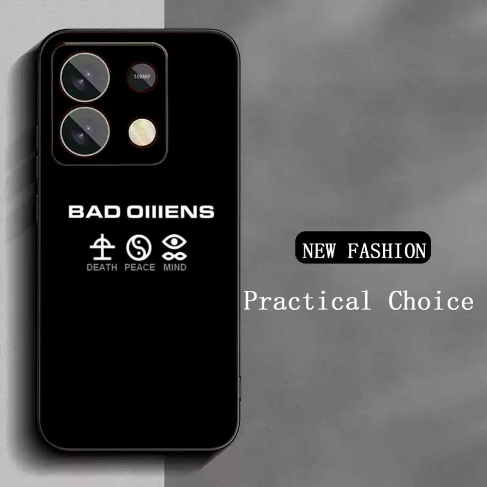 Cool fashion Bad Omens band poster Phone Case For Redmi Note 14 13 12 11 Pro Plus S 5G 14C A3 Soft Black Phone Cover
