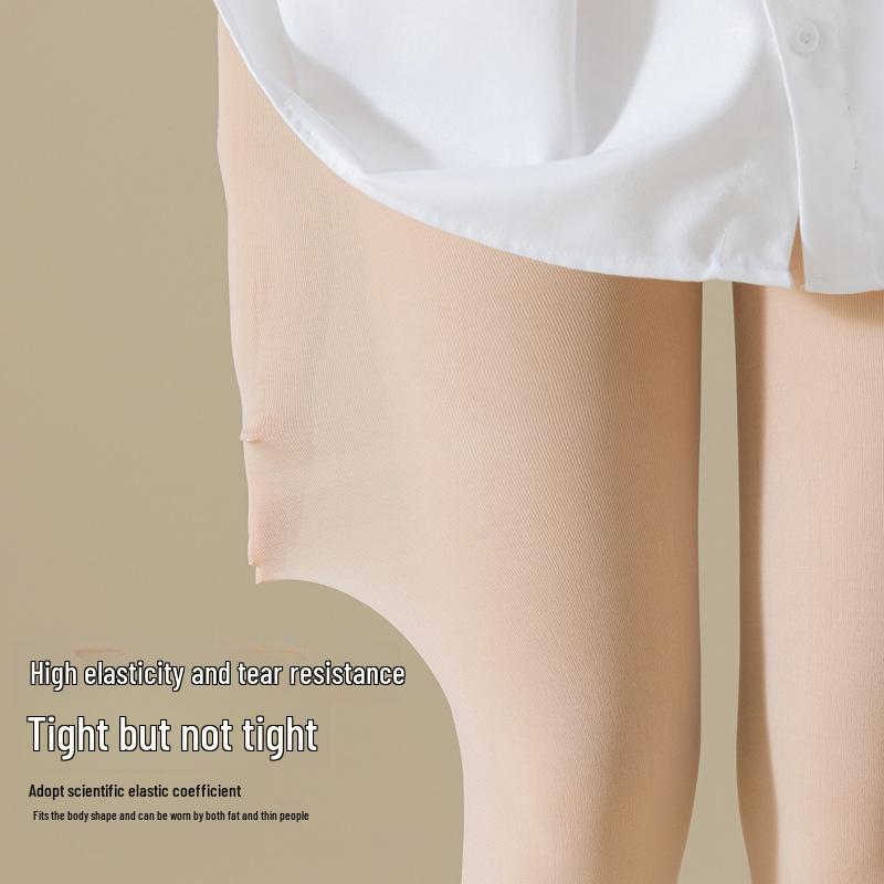 High Waist Compression Stockings - Nude Micro-Pressure, Non-Slip Leggings for Women (Autumn/Winter)