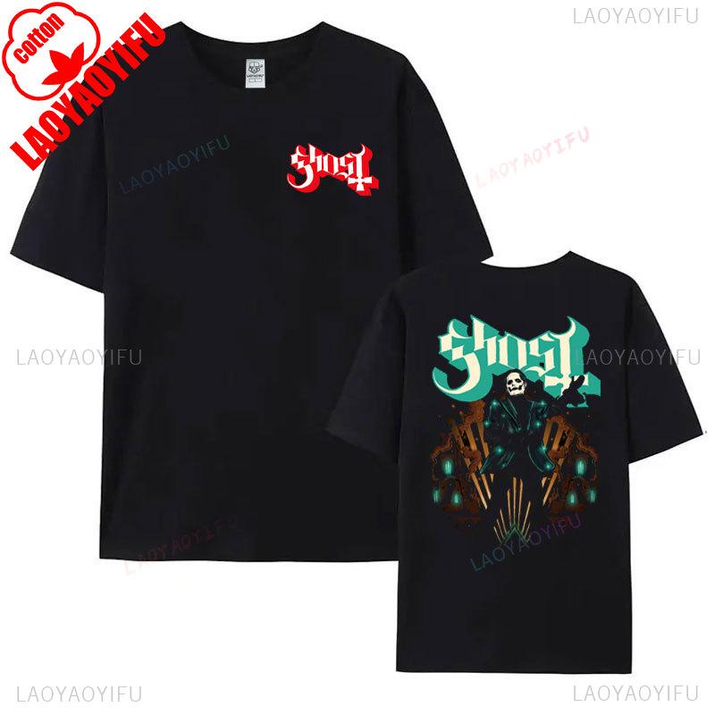 Casual Fashion Ghost of Tsushima Als Heavy Metal Band Musik Parodie Schwarzes T-Shirt Unisex Baumwolle Streetwear Hipster Ropa Hombre