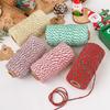 100 Meter/Roll Two Colors Cotton Baker Twine Rope Cord DIY Gift Crafts Wrap Christmas Wedding Decoration Gift Packaging String