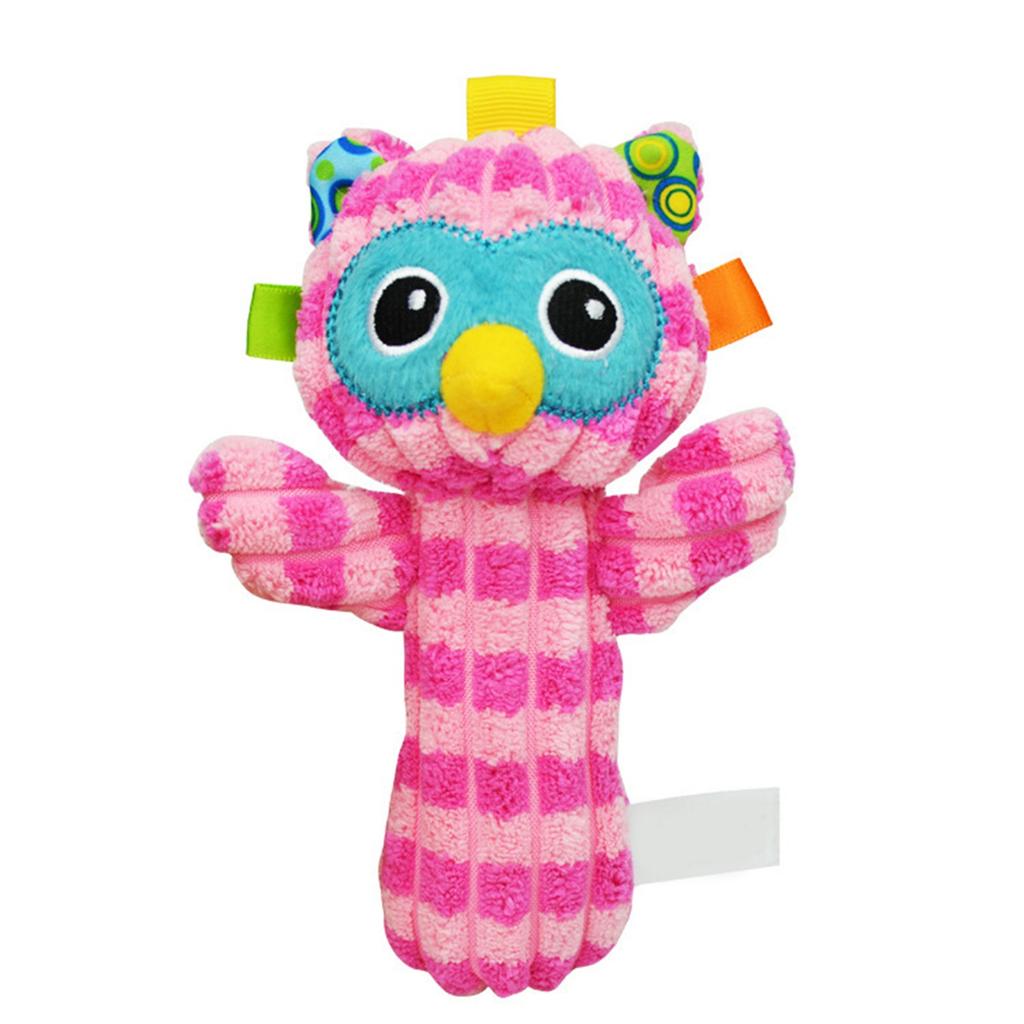 Baby Newborn Plush Doll Animal Hand Crank Hand Stick Baby Toy