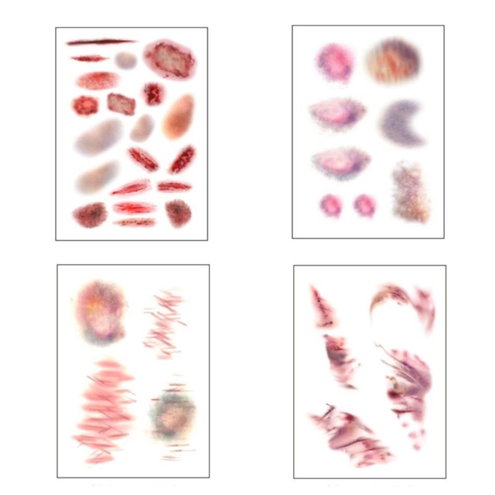 4Sheets Realistic Halloween Temporary Tattoos Waterproof Fake Tattoo Party