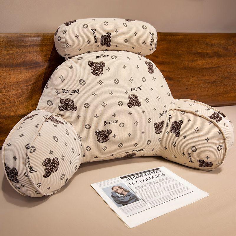 Soft Large Backrest Pillow: Washable Lumbar Support for Bed, Sofa, Dorm, and Pregnant Women