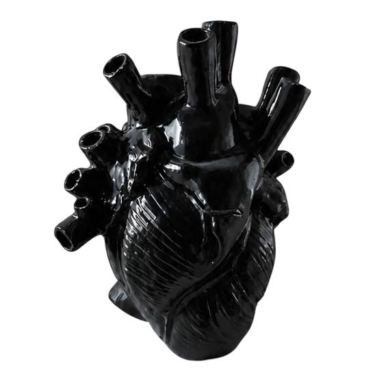Vase Ornament Heart Shape Decorative Vase for Flower Arrangement Decoration