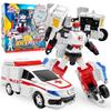 Two Mode Carbot Penta Storm X Transformation Robot To Car Action Figures Deformation Rescue Car Toy for Children Gift