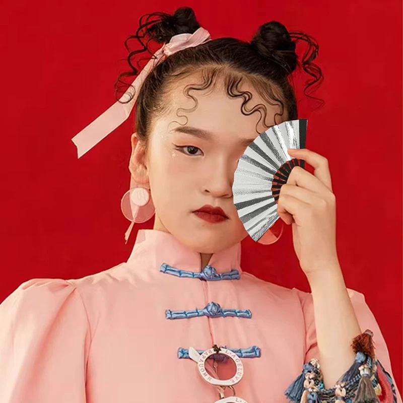 Foldable Hand Fan Foldable Mini Fan Children'S Folding Fan Silk Cloth For Gifts Party Decor Children'S Accessories