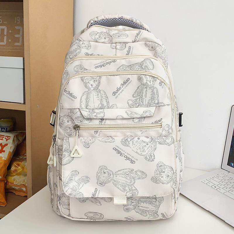 Girls Burgundy Large Capacity Middle School Junior Middle School Elementary School Backpack