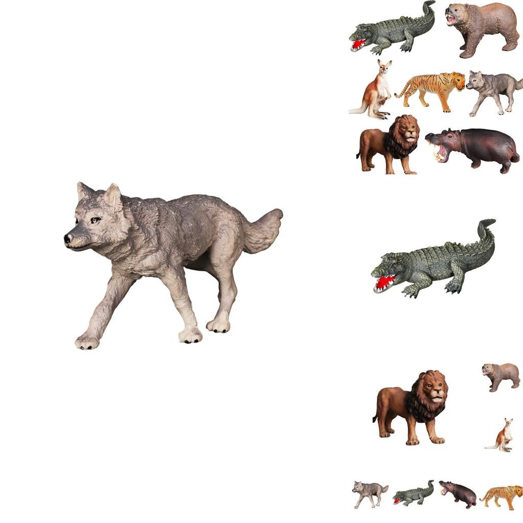 Realistic Wild Animal Model Toy Kit Perfect For Animal-themed Parties And Educational Playtime