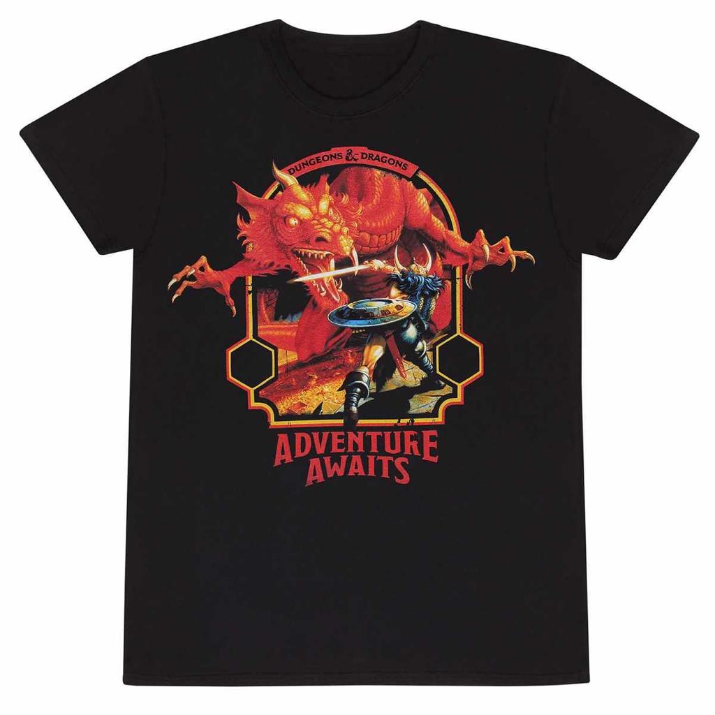 Dungeons & Dragons Unisex Adult Adventure Awaits T-Shirt