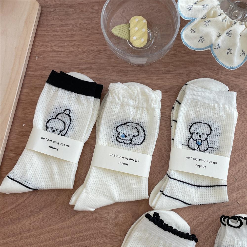 Damen Frühling und Herbst Hübsche Cartoon-Röhrensocken