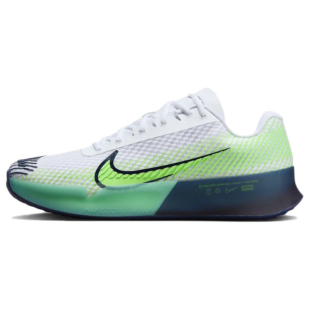 Nike Court Air Zoom Vapor 11 HC White Green Strike Navy Men Sneakers DR6966-103
