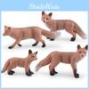 Entzückende Rotfuchs PVC-Modellkollektion Wunderschön gefertigte Waldtier-Spielzeuge für Alle