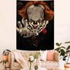 Pennywise Clown  Cartoon Tapestry Art Science Fiction Room Home Decor Wall Hanging Home Decor