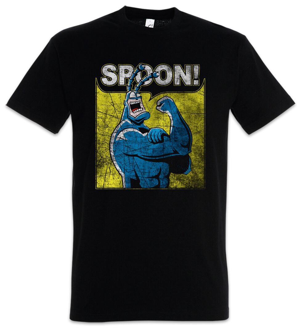 Spoon Men s T-Shirt Mens Womens Tees Top Superhero The Arthur Terror Tick Cartoon TV Series 3XL