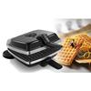 Gaufrier Super 2 - LAGRANGE - Noir - 2 gaufres et 2 croques monsieur - Plaques en fonte d'aluminium
