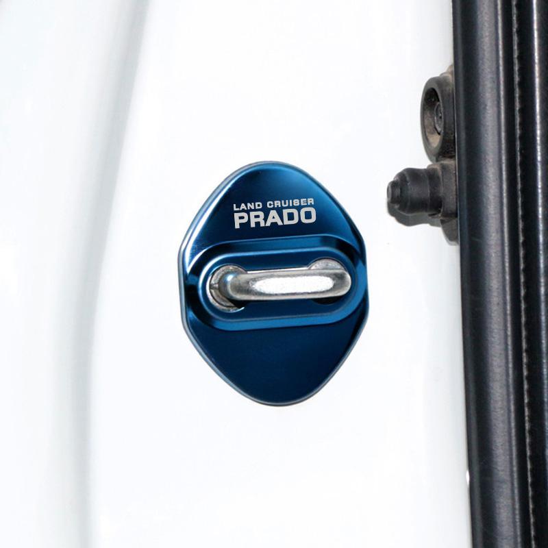 Door Lock Decoration Protection Cover flags emblem case for Toyota prado 120 fj150 land cruiser 80 accessories car styling