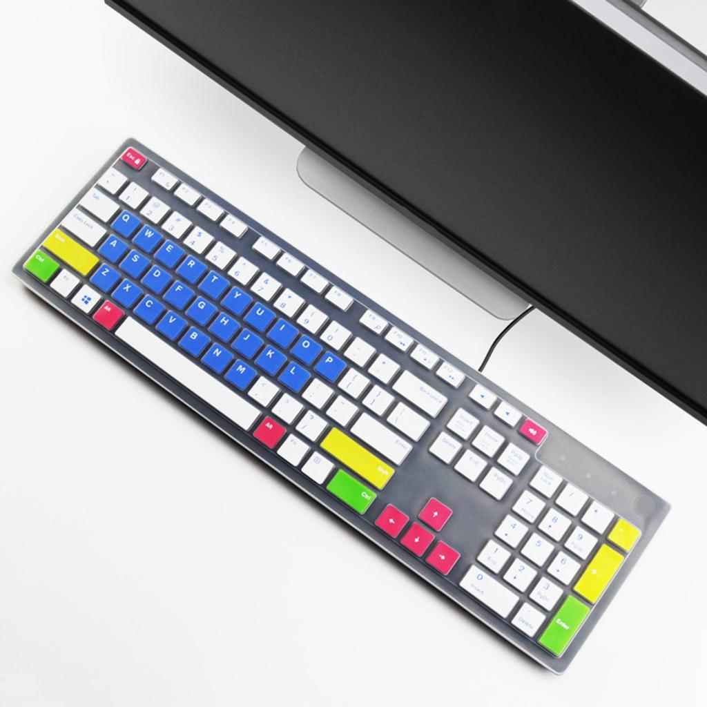 Laptop Tastatur Schutzhüllen für Dell KB216 KM636 AIO 3277 Silikon Tastaturfolie Transparent Skin Schutzzubehör