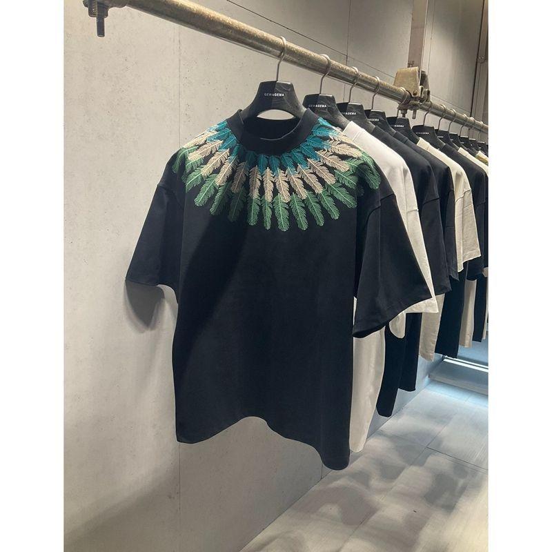 Trend Fashion Printed Half-Sleeved T-Shirt Personalized Light Luxury Round Neck Pullover Short-Sleeved Men'S Casual And Comfortable T-Shirt