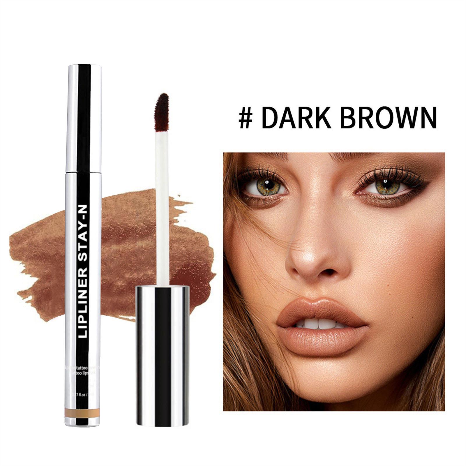 Съемный карандаш для губ, стойкий карандаш для губ, отшелушивающий карандаш для губ, отслаивающийся карандаш для губ, стойкий пигментированный карандаш для губ, натуральный карандаш для губ 5 мл One Size