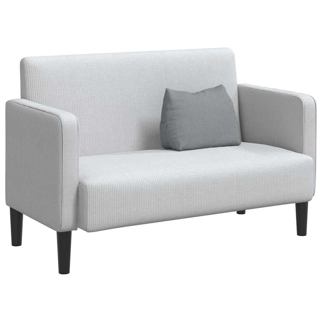 Back Cushion Light Grey 45 X 20 X 35 Cm Fabric
