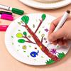 Children's Disposable White Paper Plates for Painting, Drawing, and Crafts - DIY Craft Materials for Cake and Kindergarten Activities.