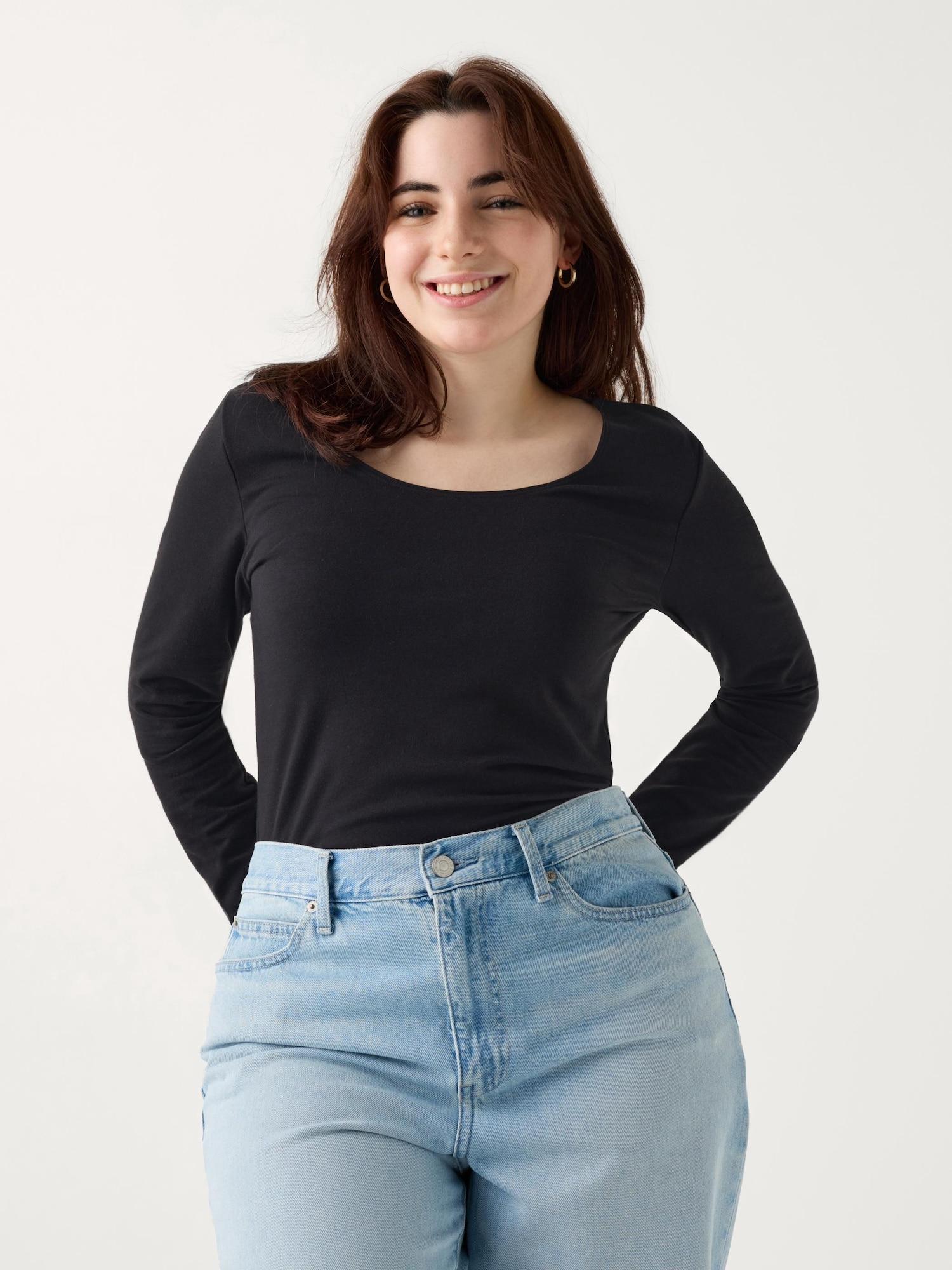 

Футболка Uniqlo HeatTech из хлопка с U-образным вырезом, 8 частей, очень теплая 09 BLACK/WOMEN XXL