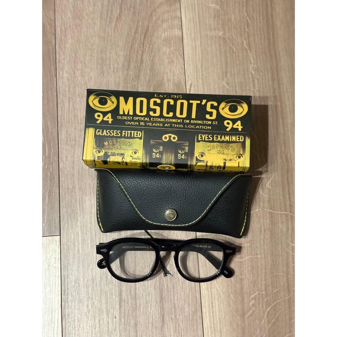 Used MOSCOT ORIGINALS Date Glasses Black Size 49 Glasses
