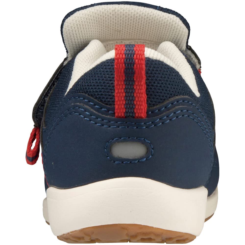 Mizuno Premore 2 Buty Sportowe Rozmiar Młodzieżowy dla Chłopców i Buty Szkolne dla Dzieci, 15-22cm, Dziewczynki, Buty, Granatowy/Czerwony, 17.0cm