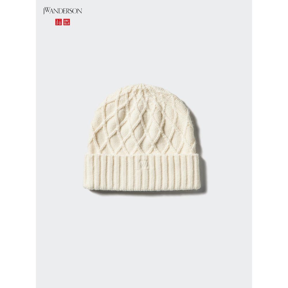 

Вязаная шапка Uniqlo Japan Heattech Diamond Stitch 01 OFF WHITE/ONE SIZE
