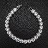 6mm Zircon Rock Candy Tennis Bracelet - Single Row Casual Bangle for Qixi Valentine's Day