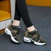 Women's Internal Higher Shoes Camouflage Casual Sports Soft Bottom Shoes Travel Air Cushion Shoes