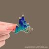 New Alloy Brooch High-end Niche Women's Peony High-end Pin Coat Suit High-end Versatile Brooch