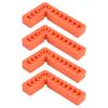 4Pcs L Type Plastic Squares Multi Purpose Strong Practicability Easy to Use Plastic Right Angle Positioner for Drawers4