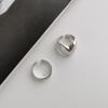 Japanese and Korean Style: S925 Sterling Silver Open Love Ring for Women
