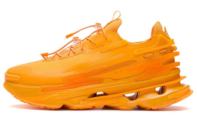 Li Ning CF Tracing Коллекция Goku, Спортивные повседневные кроссовки Xingshan Низкие, Мужские, Цвет: Манговый оранжево-желтый, AGLR309-6 42
