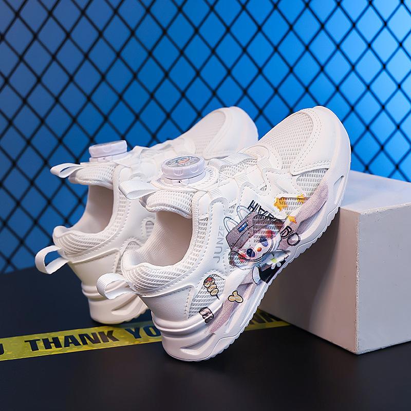 Classmates Girls Little White Shoes 2025 New Autumn Mesh Breathable Children's Sneakers Girls Middle-aged and Older Children