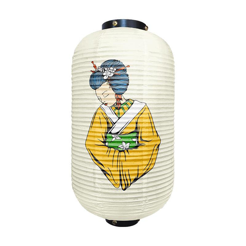 Japanese Traditional Geisha Pattern Lantern Beautiful Ukiyo-e Style Paper Cuisine Izakaya Restaurant Home Holiday Party Decor