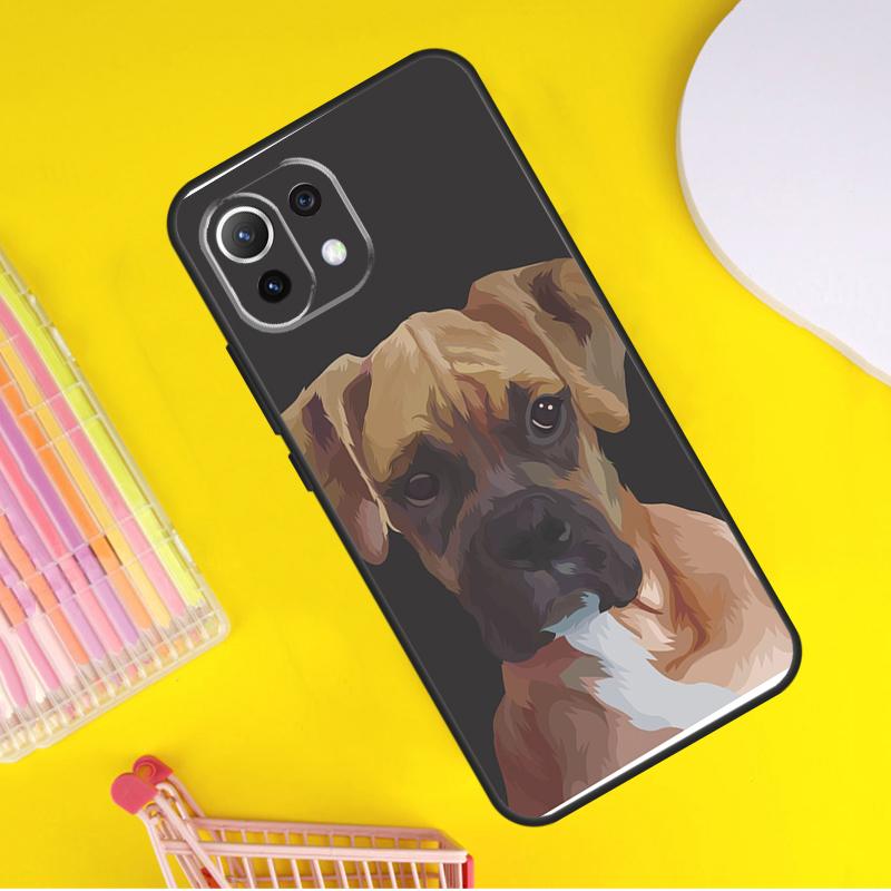 Boxer Dog Puppy Cover For Xiaomi 14 13 Ultra 11T 12T 13T 14T Pro POCO X7 Pro X3 X5 F3 F5 F6 M6 X6 Pro Case