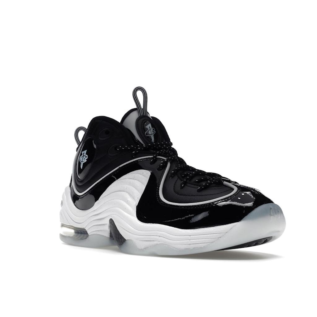 Nike Air Penny 2 Black Patent Unisex Sneakers Multi-Color White Football-Grey DV0817-001