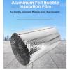 1pc Heat-reflective Foil Heat-insulating Energy-saving Wall Insulation Aluminum Film For Roofs Metal Buildings Containers Pipes