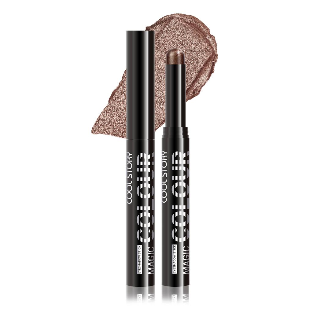 Smoky Dark Blue Eyeshadow Pencil Stick Waterproof Pearlescent 24 Colors Metallic Glitter Eye Shadow Highlighter Pen Makeup Tool