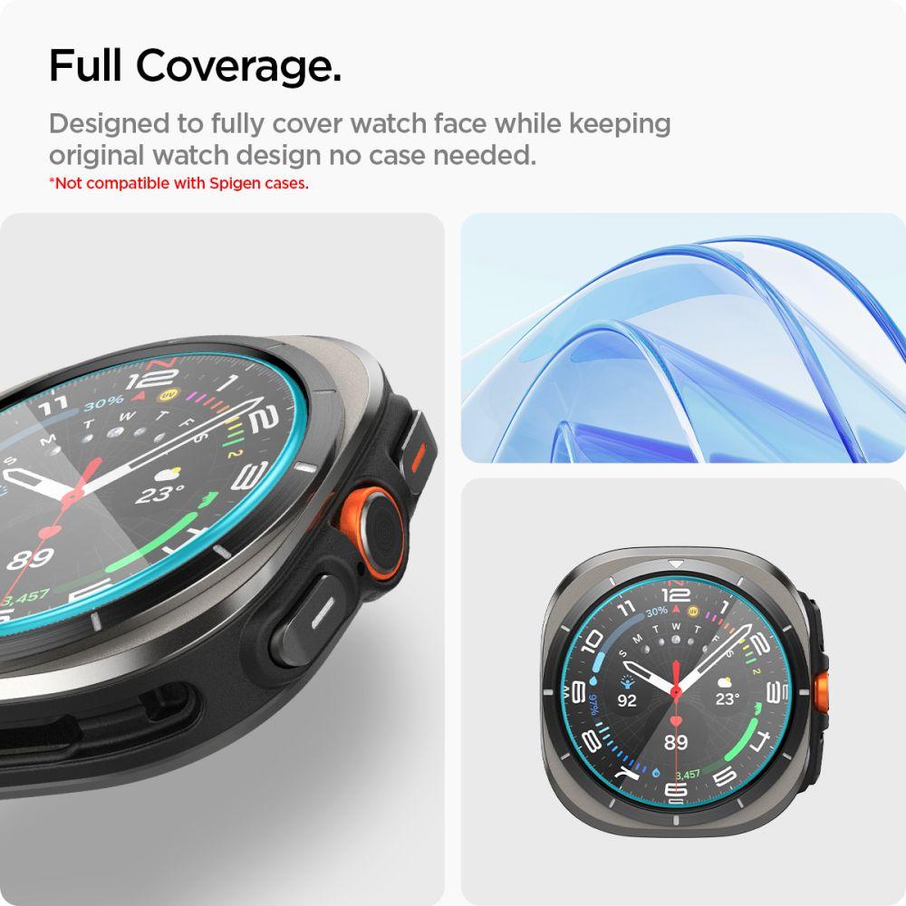 Spigen Glas.tr Tempered Glass Ez-Fit 2-Pack Galaxy Watch Ultra (47mm) Clear