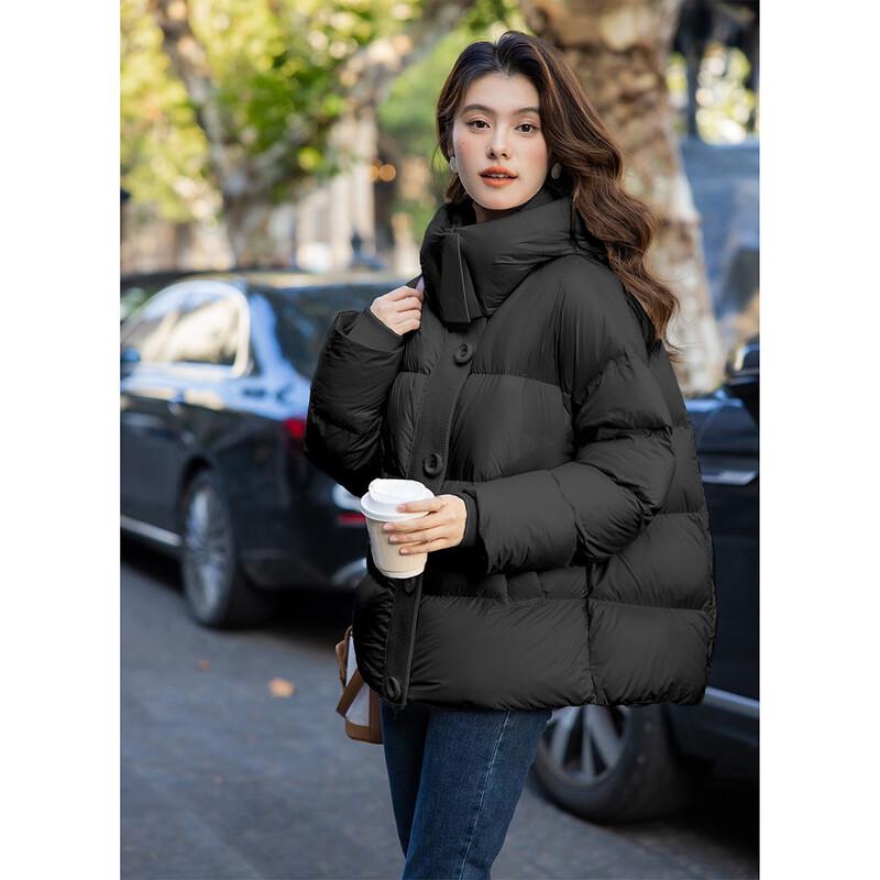 MOKANA Women's Elegant Long-Sleeve Down Jacket MKNJD3115