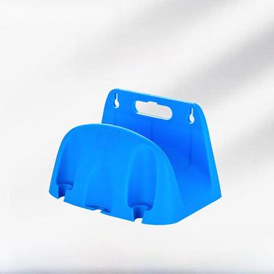 Wall-Mounted Hose Reel with Car Wash Water Gun and Storage Rack