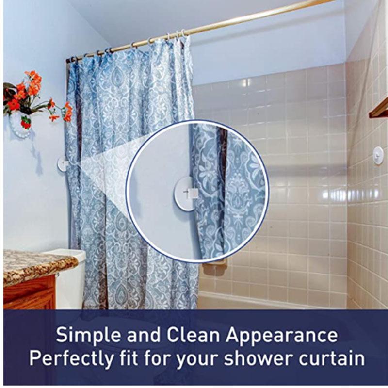 Agrafe pentru perdea de duș 1/2 buc. Clipuri autoadezive pentru perdea de duș, rezistente la vânt, cataramă pentru perdea de toaletă, inele pentru perdea
