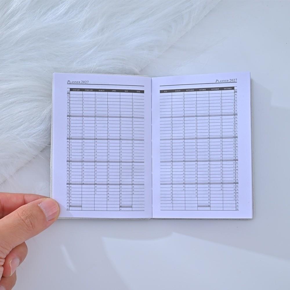 Mini 2027 Agenda Book 64 Sheets Diary Writing Pads Efficient Weekly Planner Stationery