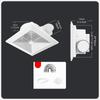Bathroom Exhaust Installation Quiet Compact Versatile Ventilation Fan for Shower Workshop Kitchen